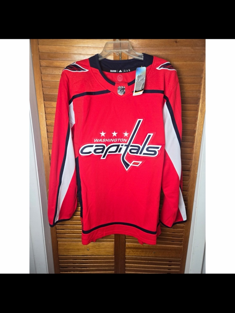 Washington Capitals Adidas Authentic Home Jersey Mens Size 54